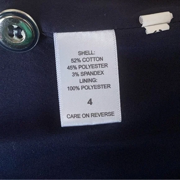 New York & Co Dark Blue Button Skirt Suit - Picture 11 of 15